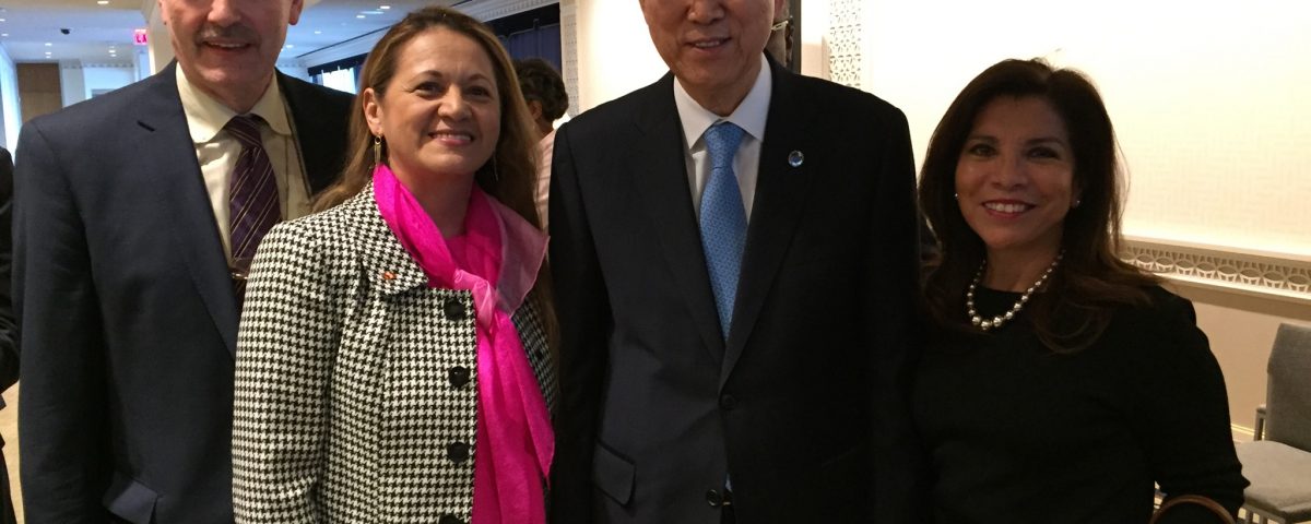 At UN Secretariat with UN SG