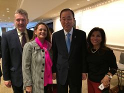 At UN Secretariat with UN SG